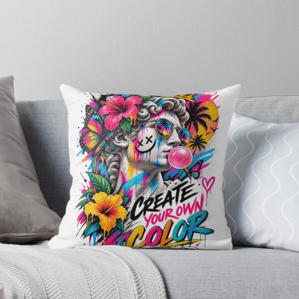 Item preview, Create Your Own Color – Colorful Graffiti Pop Art Statue designed and sold by Puraenergia Stickers.
