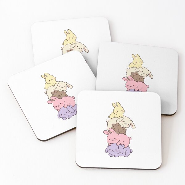 Item preview, Kawaii Bunny Stack – Cute Pastel Rabbit Collection designed and sold by AliveStyle.