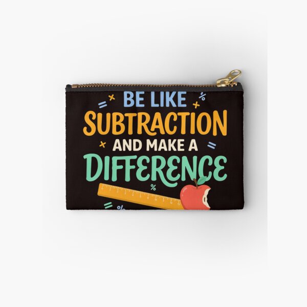 Item preview, Be Like Subtraction And Make A Difference Math Teacher Pun designed and sold by Malaryk.