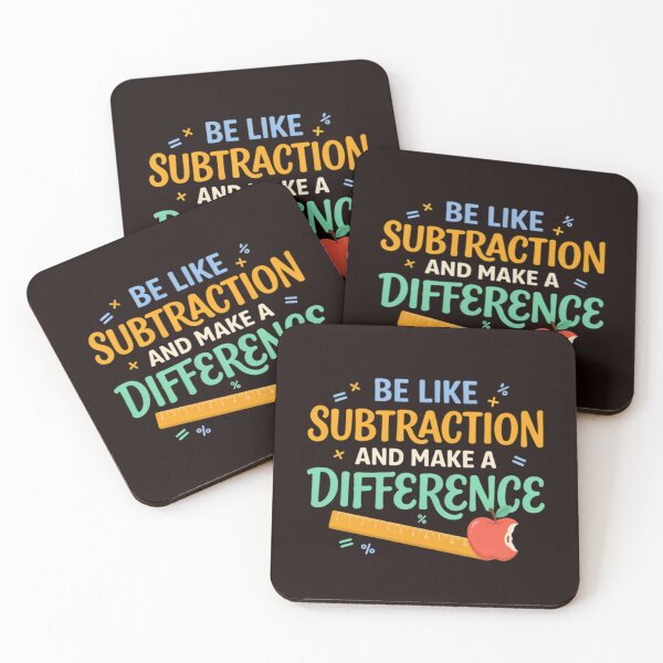 Item preview, Be Like Subtraction And Make A Difference Math Teacher Pun designed and sold by Malaryk.