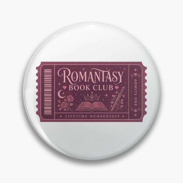 Item preview, Romantasy Book Club Ticket | Book Stickers | Book Merch designed and sold by coopercreekco.
