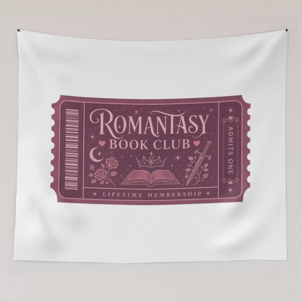 Item preview, Romantasy Book Club Ticket | Book Stickers | Book Merch designed and sold by coopercreekco.