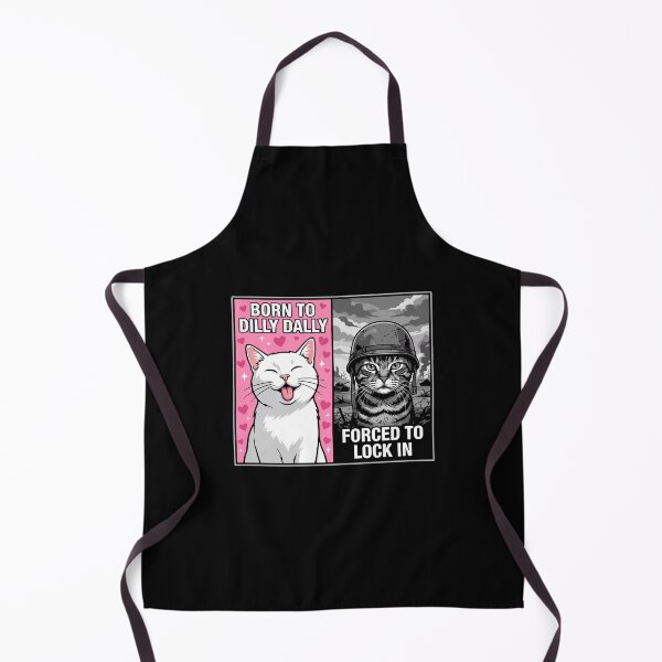 Item preview, Born To Dilly Dally Forced To Lock In Funny Cat Meme Cat Lover designed and sold by PopStars1993.