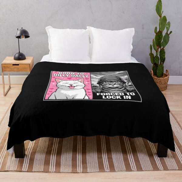 Item preview, Born To Dilly Dally Forced To Lock In Funny Cat Meme Cat Lover designed and sold by PopStars1993.