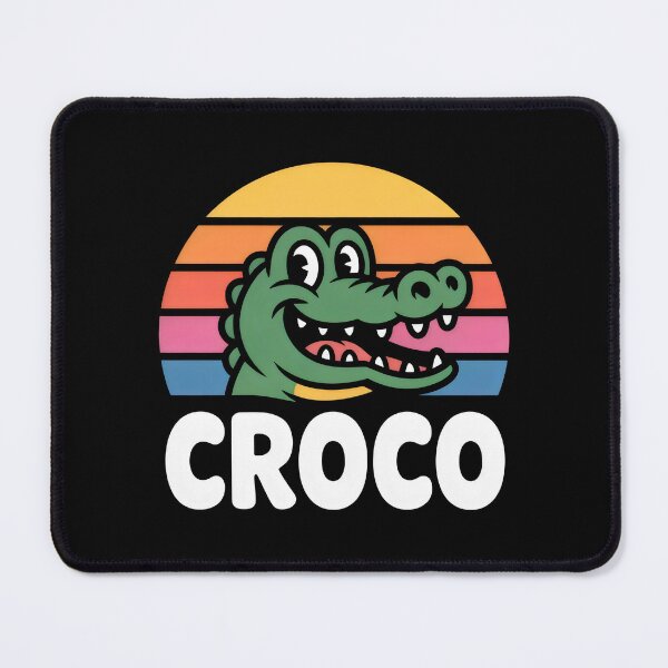Item preview, Retro Croco - Vintage Crocodile Alligator Sunset. designed and sold by MyHappyArtShop.