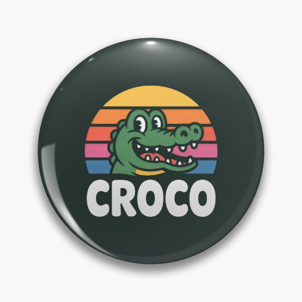 Item preview, Retro Croco - Vintage Crocodile Alligator Sunset. designed and sold by MyHappyArtShop.