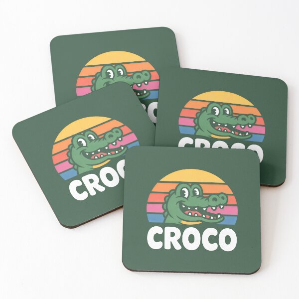 Item preview, Retro Croco - Vintage Crocodile Alligator Sunset. designed and sold by MyHappyArtShop.