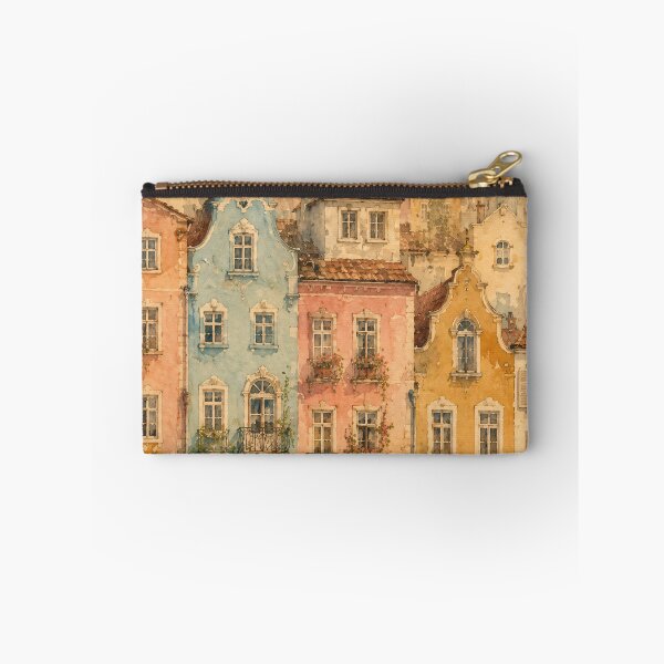 Item preview, Watercolour European City Streets Warm Pastel Tones designed and sold by Jozefin's Studio.