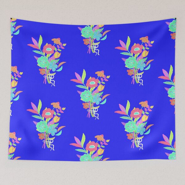 Item preview, Funky Neon Wildflower Bouquet | Bold Floral Art designed and sold by Whimsy Moth .