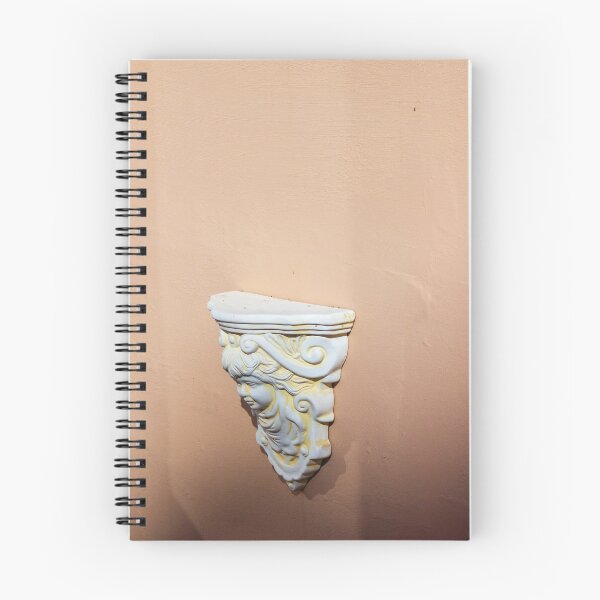 Item preview, Decorative White Ornate Cherub Relief Wall Ornament Mounted on Peach Plaster Wall designed and sold by Nmallia.
