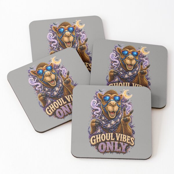 Item preview, Funny Halloween Camel – Ghoul Vibes Only Gift - Cool Halloween Animal Graphic Camel T-Shirt designed and sold by Camel & Quirk.