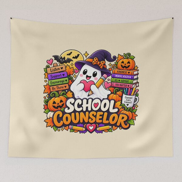Item preview, School Counselor Halloween Gift Cute Ghost Counselor Style designed and sold by Corvoria.