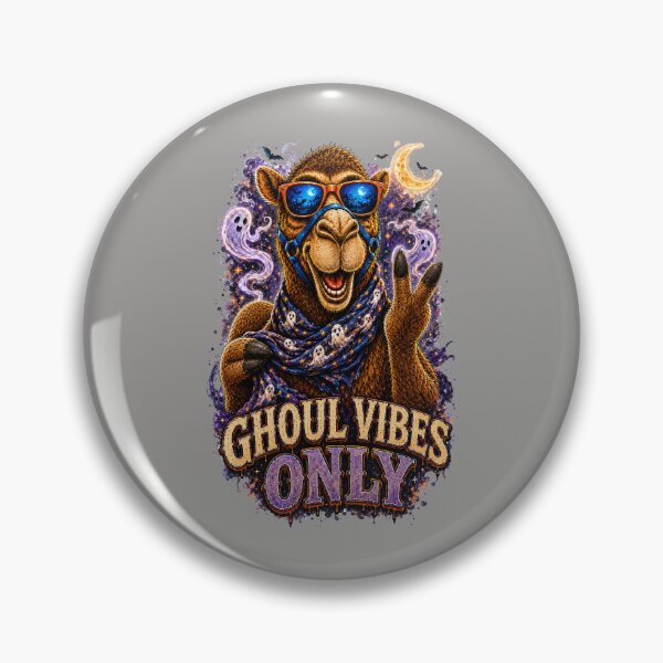 Item preview, Ghoul Vibes Only – Fun Halloween Gift for Camel Lovers - Cool Halloween Animal Graphic Camel T-Shirt designed and sold by Camel & Quirk.