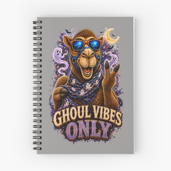 Item preview, Ghoul Vibes Only – Fun Halloween Gift for Camel Lovers - Cool Halloween Animal Graphic Camel T-Shirt designed and sold by Camel & Quirk.