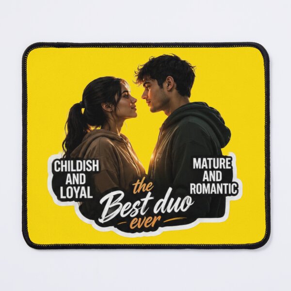 Item preview, The Best Duo Ever Childish Loyal Mature Romantic Couple Sticker designed and sold by Scro-Ciob-Shop.