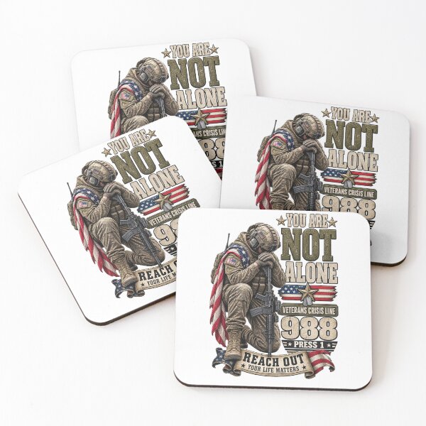 Item preview, You Are Not Alone – Veteran Suicide Awareness designed and sold by MJ3in1.