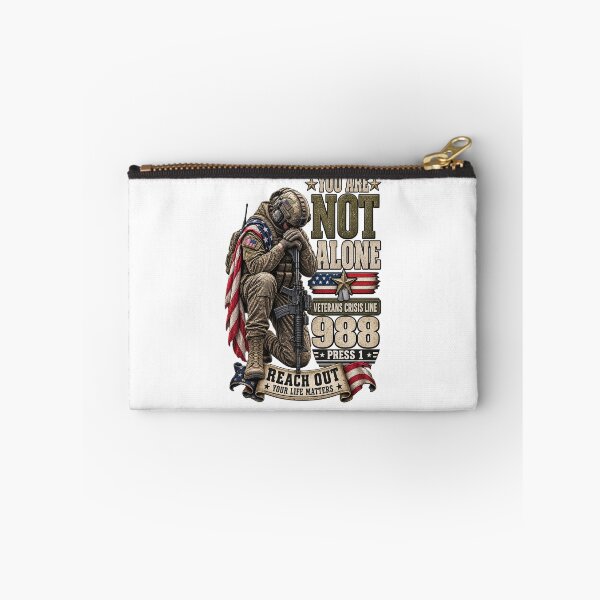 Item preview, You Are Not Alone – Veteran Suicide Awareness designed and sold by MJ3in1.