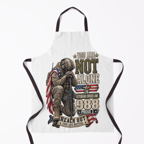 Item preview, You Are Not Alone – Veteran Suicide Awareness designed and sold by MJ3in1.