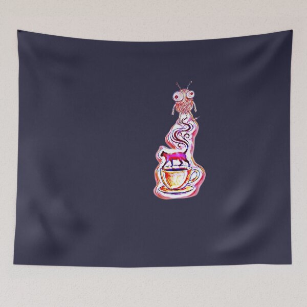 Item preview, Psychedelic Surreal Neon Cat designed and sold by El malah.