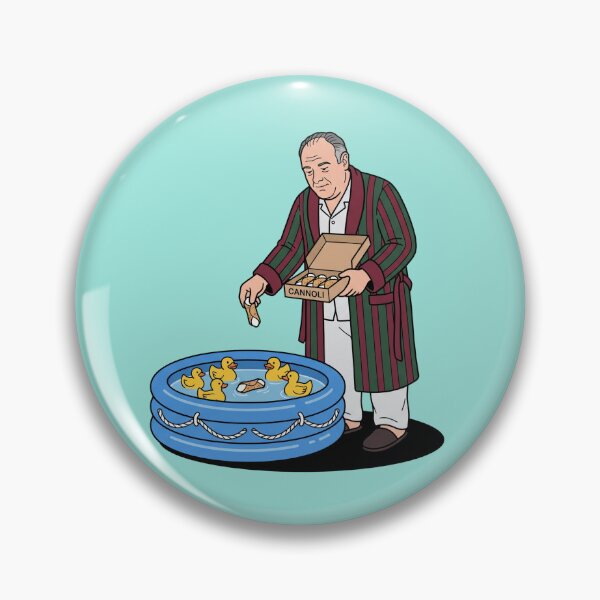 Item preview, Mob Boss Feeding Cannoli To Ducks In Pool Bathrobe Mafia TV Parody Pop Art designed and sold by Rare By Hero.