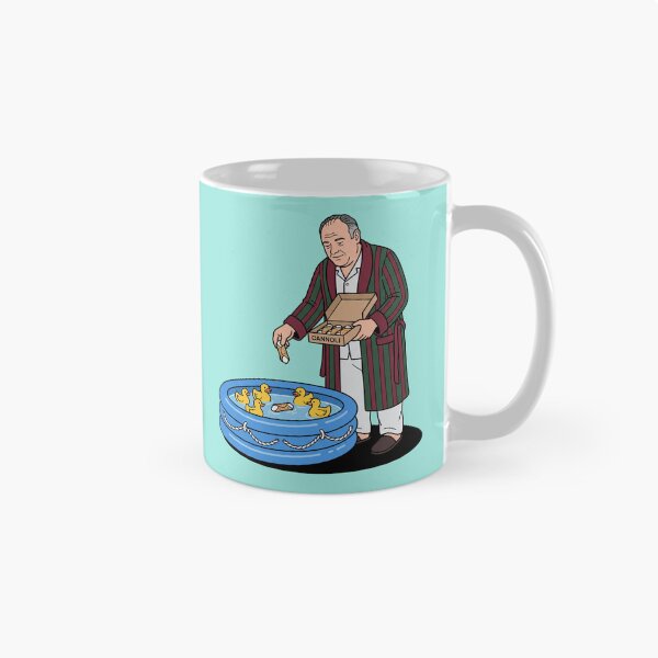 Item preview, Mob Boss Feeding Cannoli To Ducks In Pool Bathrobe Mafia TV Parody Pop Art designed and sold by Rare By Hero.