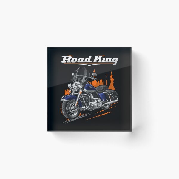 Item preview, Motorcycle Road King Classic FLHRC 2007 Deep Cobalt Pearl & Pewter Pearl for Motorcycle Riders designed and sold by MotoApparelHub.