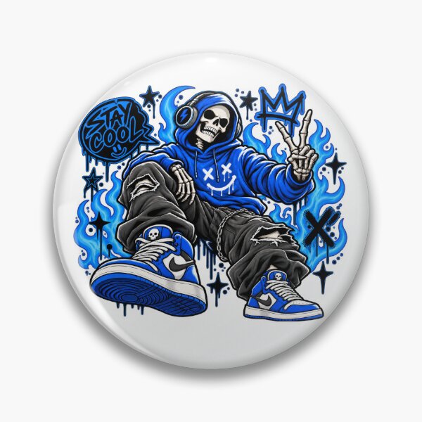 Item preview, Stay Cool Skeleton Streetwear Graffiti designed and sold by ArtistaDesign.