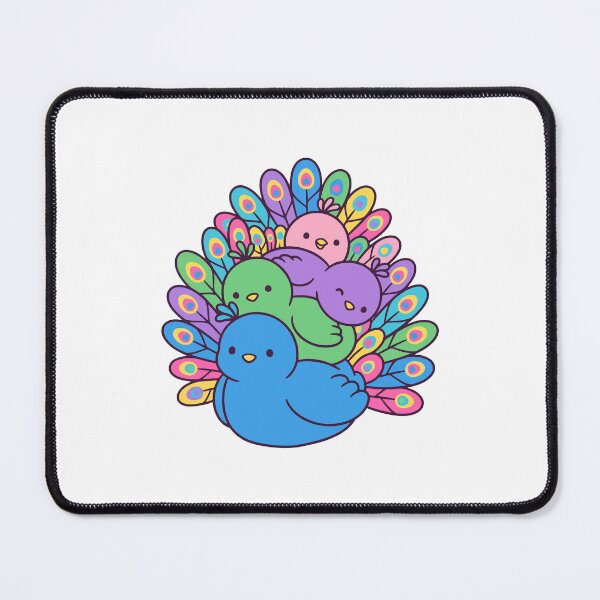 Item preview, Kawaii Peacock Family – Colorful Cute Peacock Bird Collection designed and sold by AliveStyle.