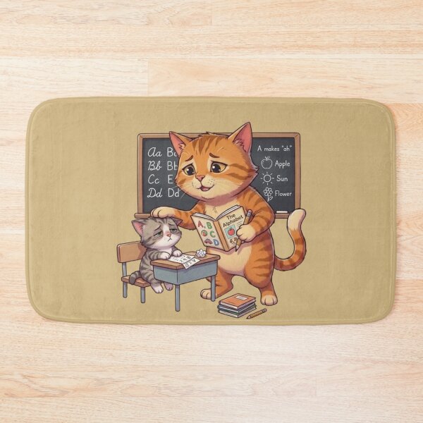 Item preview, The Alphabet Lesson Patient Cat Cute Teacher designed and sold by zaoroo shop.