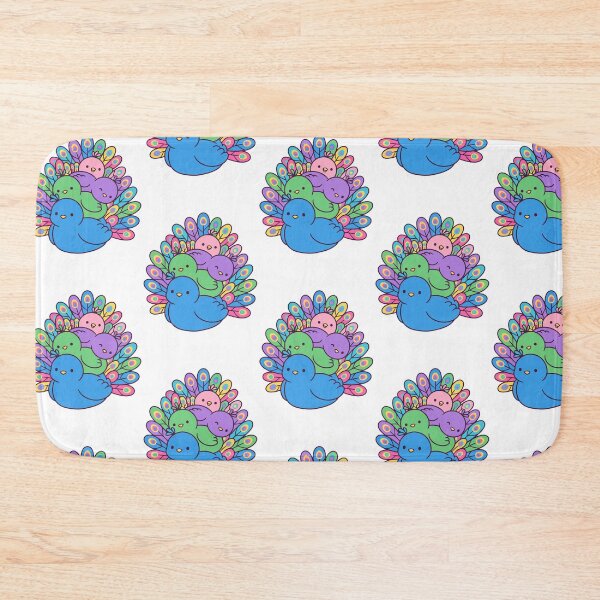 Item preview, Kawaii Peacock Family – Colorful Cute Peacock Bird Collection designed and sold by AliveStyle.