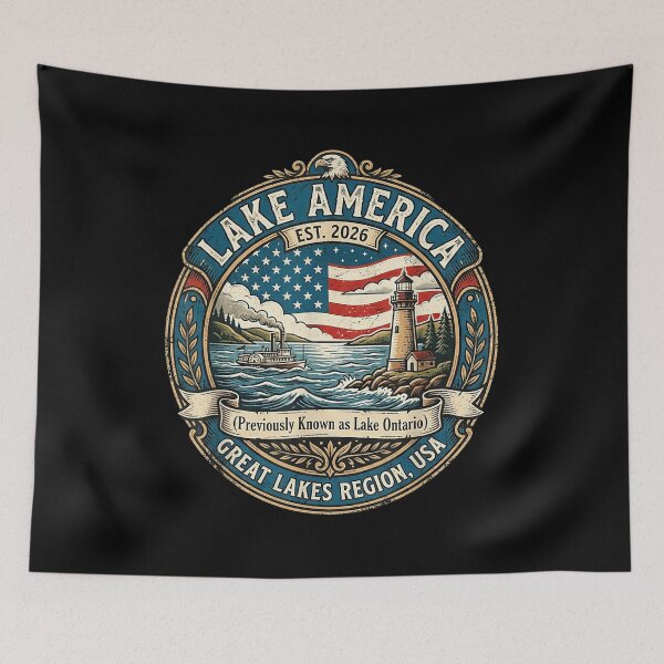 Item preview, Great Lakes EST 2026 Patriotic Lighthouse Retro Travel Badge Graphic designed and sold by Aliaalerud.