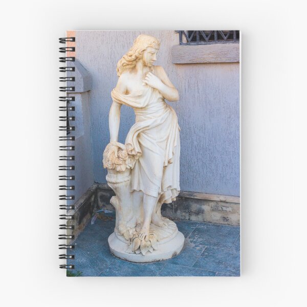 Item preview, Elegant Draped Female Statue Beside Wall With Basket, Classic Garden Sculpture for Outdoor Decor designed and sold by Nmallia.
