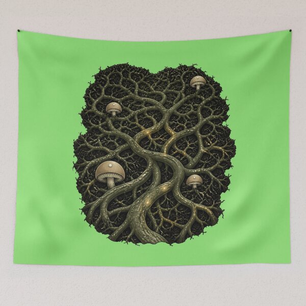 Item preview, Luminous Mycelium Beneath the Forest Floor designed and sold by Fun2Fentastic.