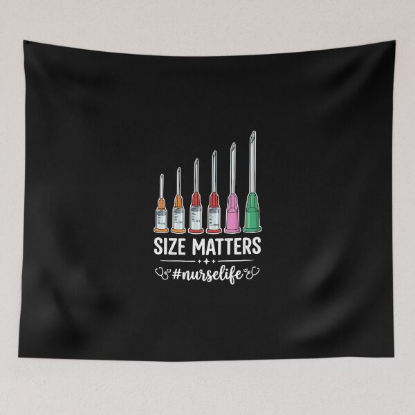 Item preview, Size Matters Nurselife Registered Nurse Medical Humor Healthcare Worker designed and sold by PopStars1993.