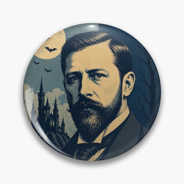 Item preview, Stoker Poster - Bram Stoker Gothic Horror Pop Art, Dracula Author designed and sold by ValentinaHramov.