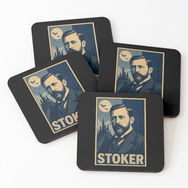 Item preview, Stoker Poster - Bram Stoker Gothic Horror Pop Art, Dracula Author designed and sold by ValentinaHramov.