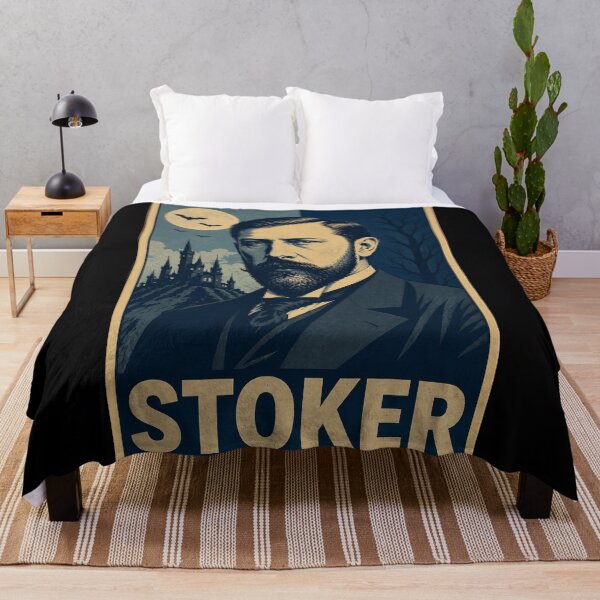 Item preview, Stoker Poster - Bram Stoker Gothic Horror Pop Art, Dracula Author designed and sold by ValentinaHramov.