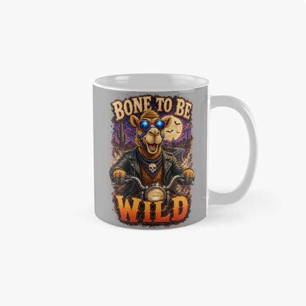 Item preview, Bone to Be Wild – Quirky halloween Camel Lover Gift - Cool Halloween Animal Graphic Camel T-Shirt designed and sold by Camel & Quirk.