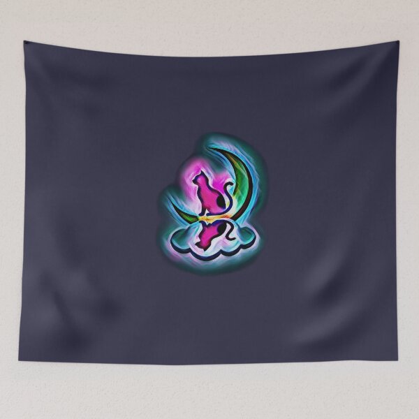 Item preview, Copy of Psychedelic Surreal Neon Cat designed and sold by El malah.