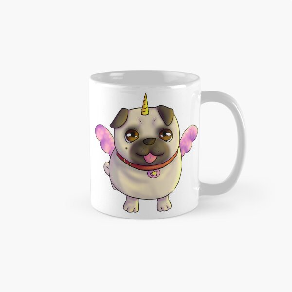 Item preview, Cute Magical Pug Unicorn Wings  designed and sold by JimboTurtle.