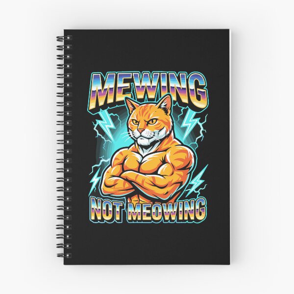 Item preview, Mewing Not Meowing Muscular Cat Fitness Bodybuilding Gym Lover designed and sold by PopStars1993.