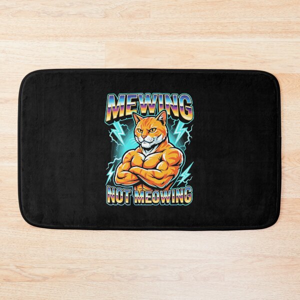 Item preview, Mewing Not Meowing Muscular Cat Fitness Bodybuilding Gym Lover designed and sold by PopStars1993.