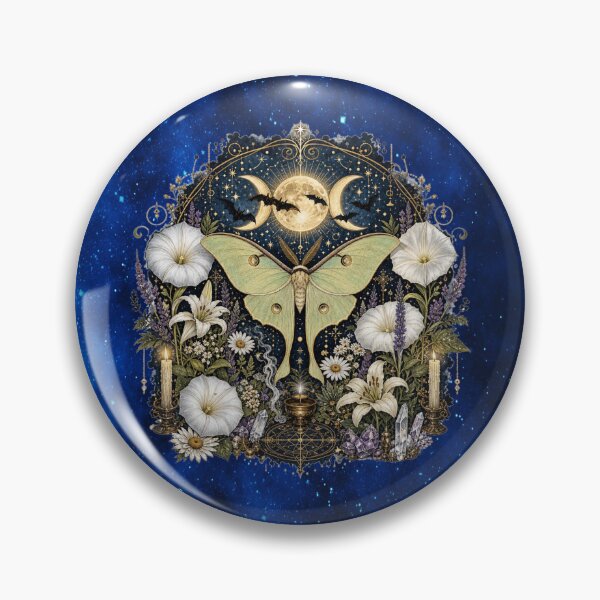 Item preview, Luna Moth of the Triple Moon — Witch’s Garden Awakening designed and sold by MysticOzzy.