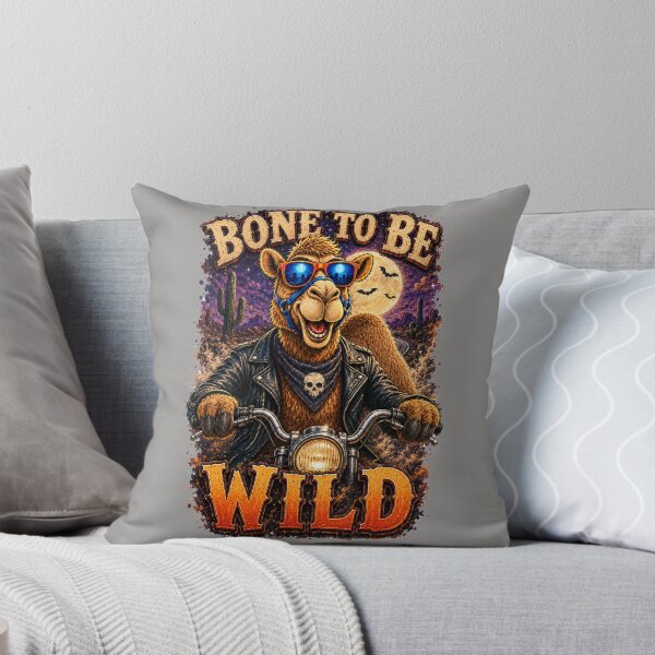 Item preview, Bone To Be Wild – Premium halloween T-Shirt Camel Lover Gift - Cool Halloween Animal Graphic Camel T-Shirt designed and sold by Camel & Quirk.