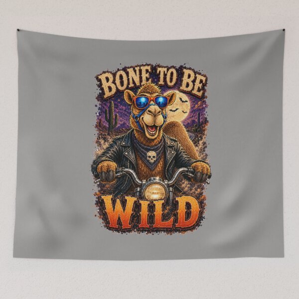 Item preview, Bone To Be Wild – Premium halloween T-Shirt Camel Lover Gift - Cool Halloween Animal Graphic Camel T-Shirt designed and sold by Camel & Quirk.