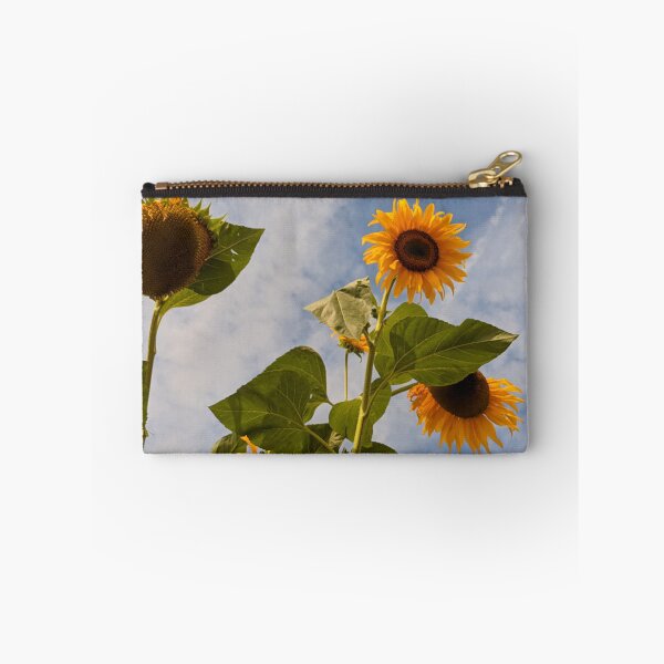 Item preview, Sunflowers Against Blue Sky, floral photography designed and sold by PrettyAround.