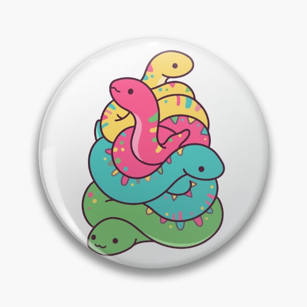 Item preview, Colorful Kawaii Snake Stack – Cute Pastel Reptile Collection designed and sold by AliveStyle.