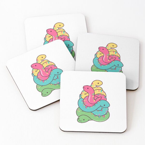 Item preview, Colorful Kawaii Snake Stack – Cute Pastel Reptile Collection designed and sold by AliveStyle.
