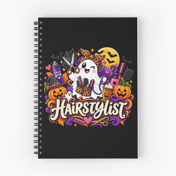 Artikelvorschau, Halloween-Geschenk für Friseure: Niedlicher Geister-Salon-Stil entworfen und verkauft von Corvoria.