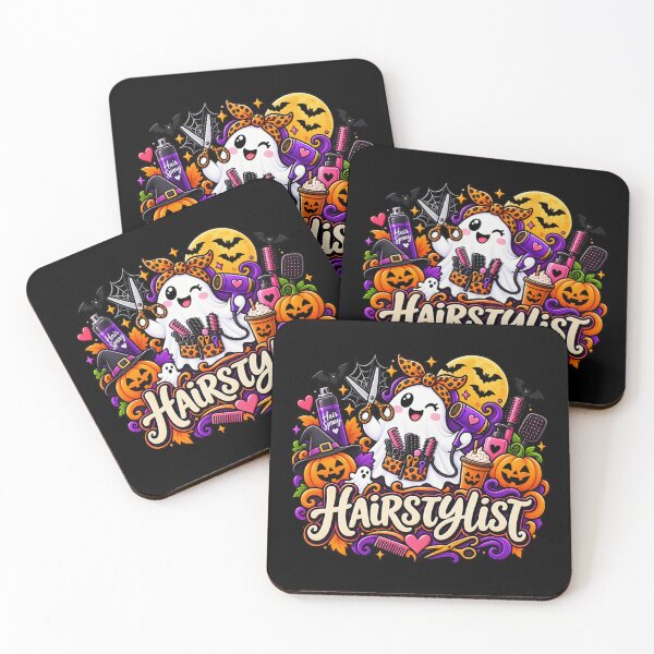 Artikelvorschau, Halloween-Geschenk für Friseure: Niedlicher Geister-Salon-Stil entworfen und verkauft von Corvoria.